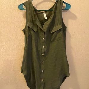 PerSeption Concept short sleeve button up women’s blouse